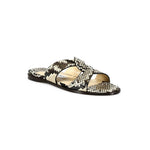 Jimmy Choo Atia Snakeskin-Embossed Leather Slides - HIGHSTREET.CO.ZA