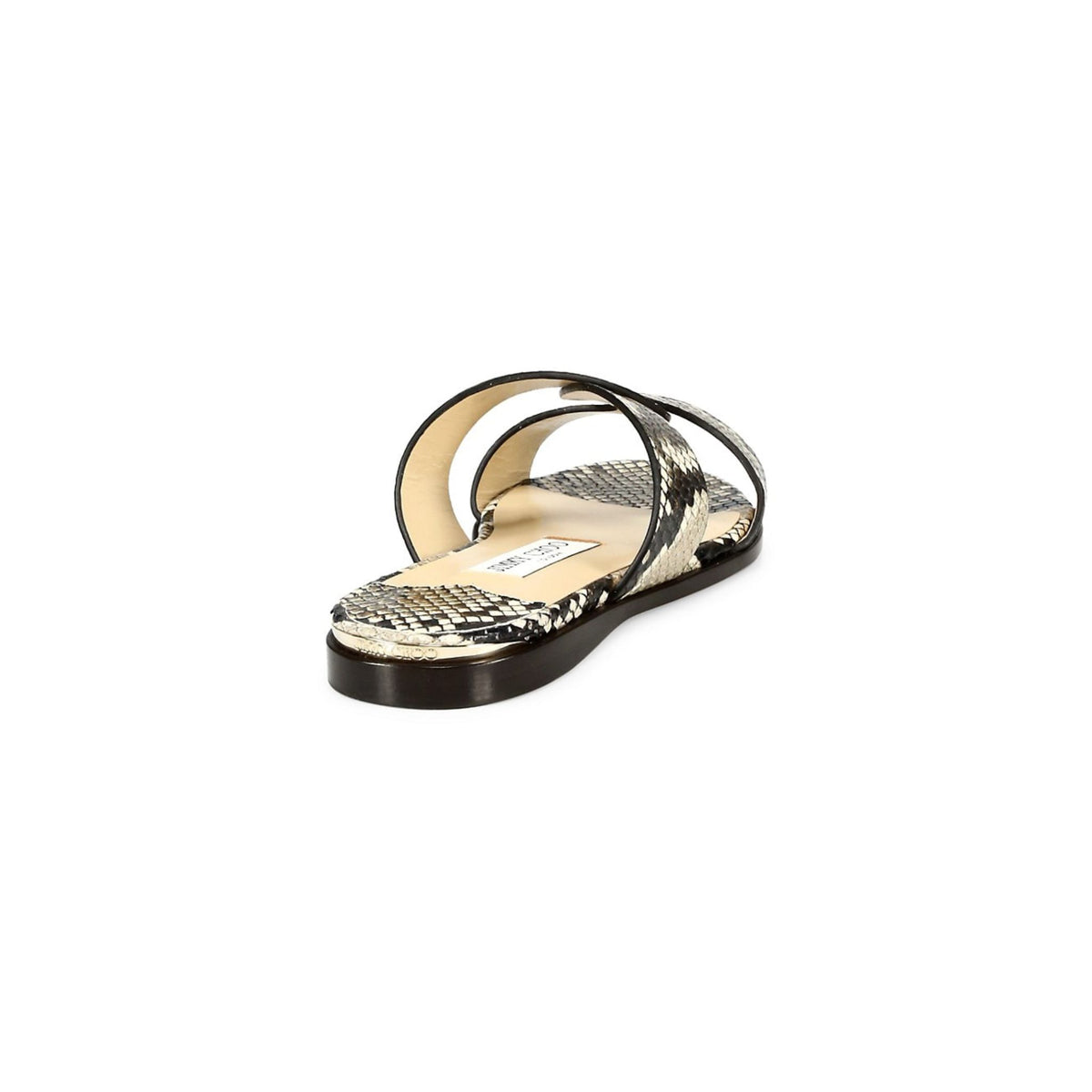 Jimmy Choo Atia Snakeskin-Embossed Leather Slides - HIGHSTREET.CO.ZA