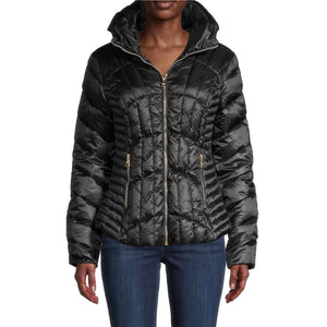 Karl Lagerfeld Paris Quilted Puffer Jacket Black - HIGHSTREET.CO.ZA
