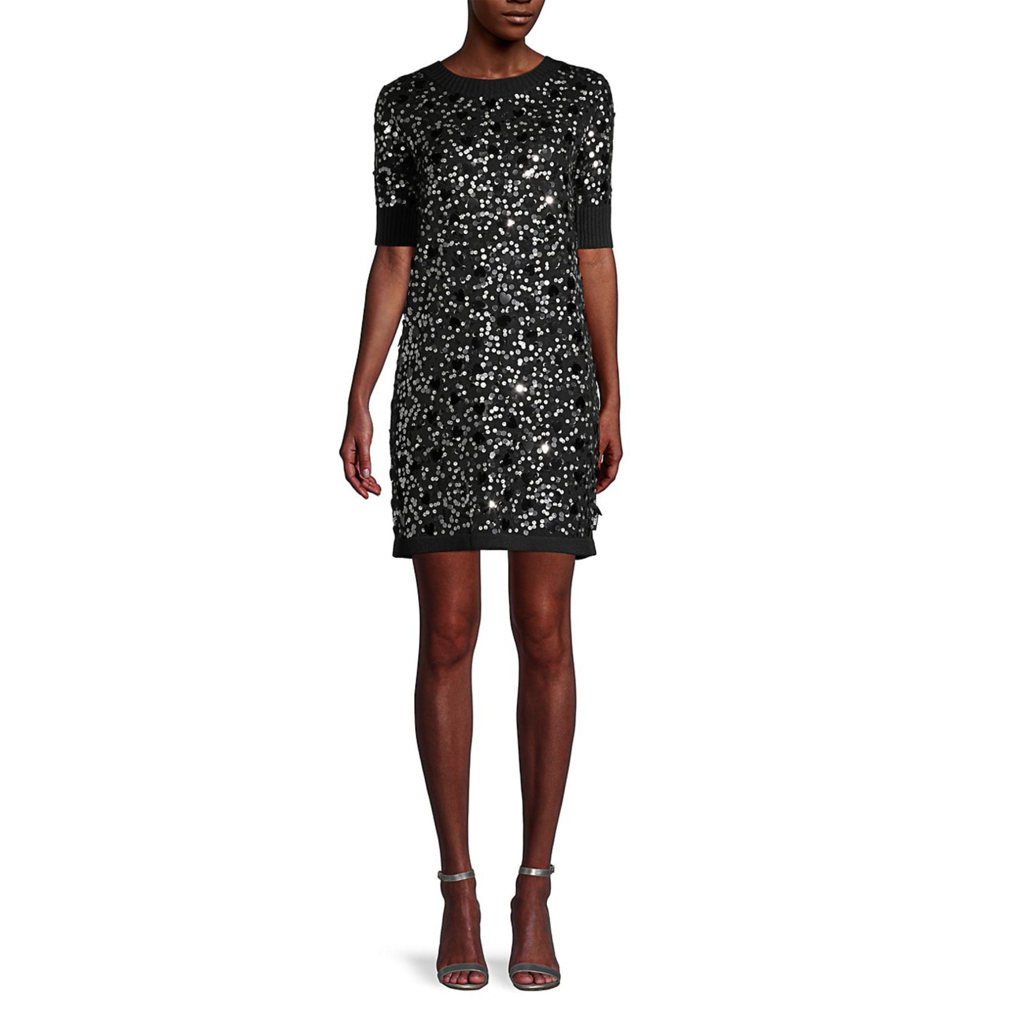 Love Moschino Sequin Sweater Dress