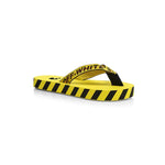 Off-White Industrial Belt Flip Flops - Yellow/Black - HIGHSTREET.CO.ZA