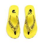 Off-White Industrial Belt Flip Flops - Yellow/Black - HIGHSTREET.CO.ZA