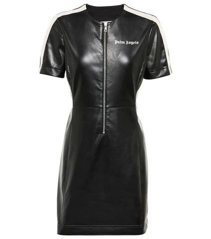 Palm Angels Faux Leather Minidress