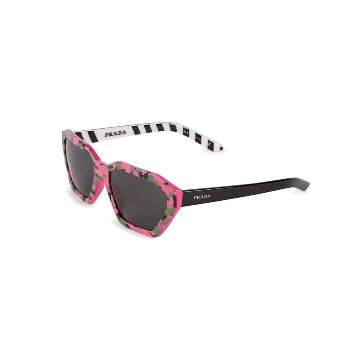 Prada Square Sunglasses Camouflage Pink - HIGHSTREET.CO.ZA