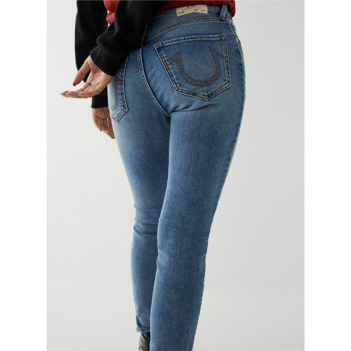 True Religion Jennie High Rise Curvy Skinny Jeans - Blue - HIGHSTREET.CO.ZA
