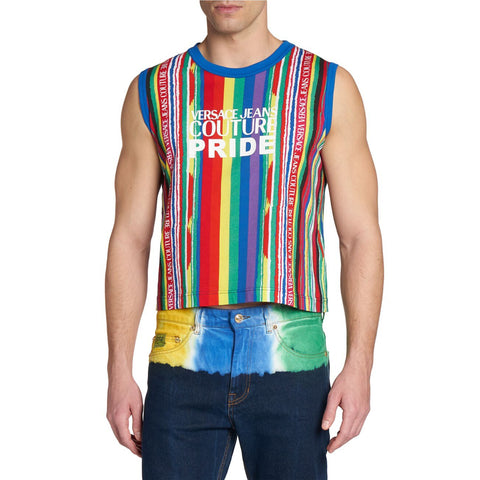 Versace Jeans Couture Pride Capsule Sleeveless T-Shirt - Rainbow