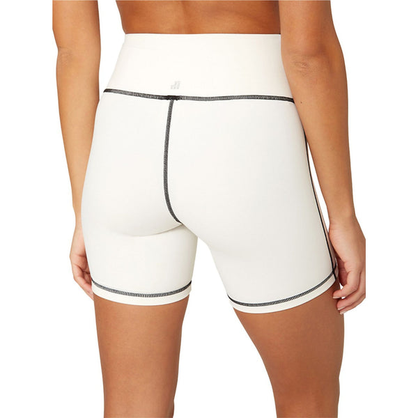 WeWoreWhat Corset Solid-Colored Bike Shorts - White
