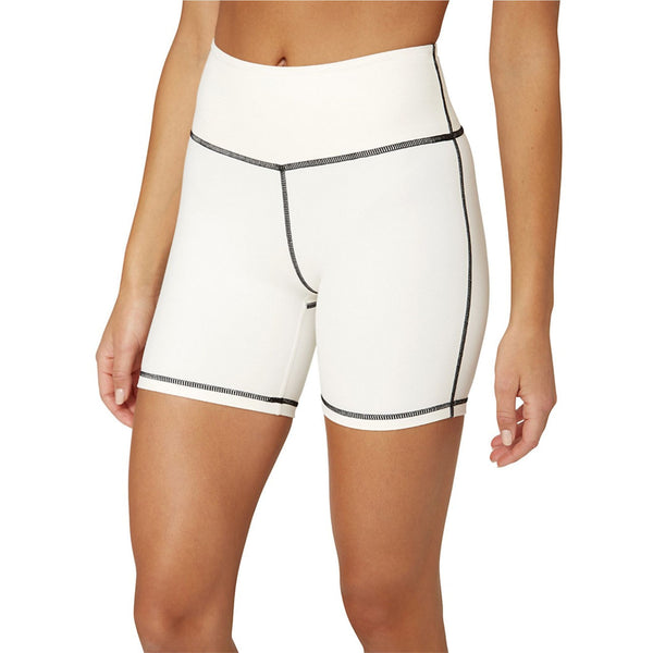 WeWoreWhat Corset Solid-Colored Bike Shorts - White