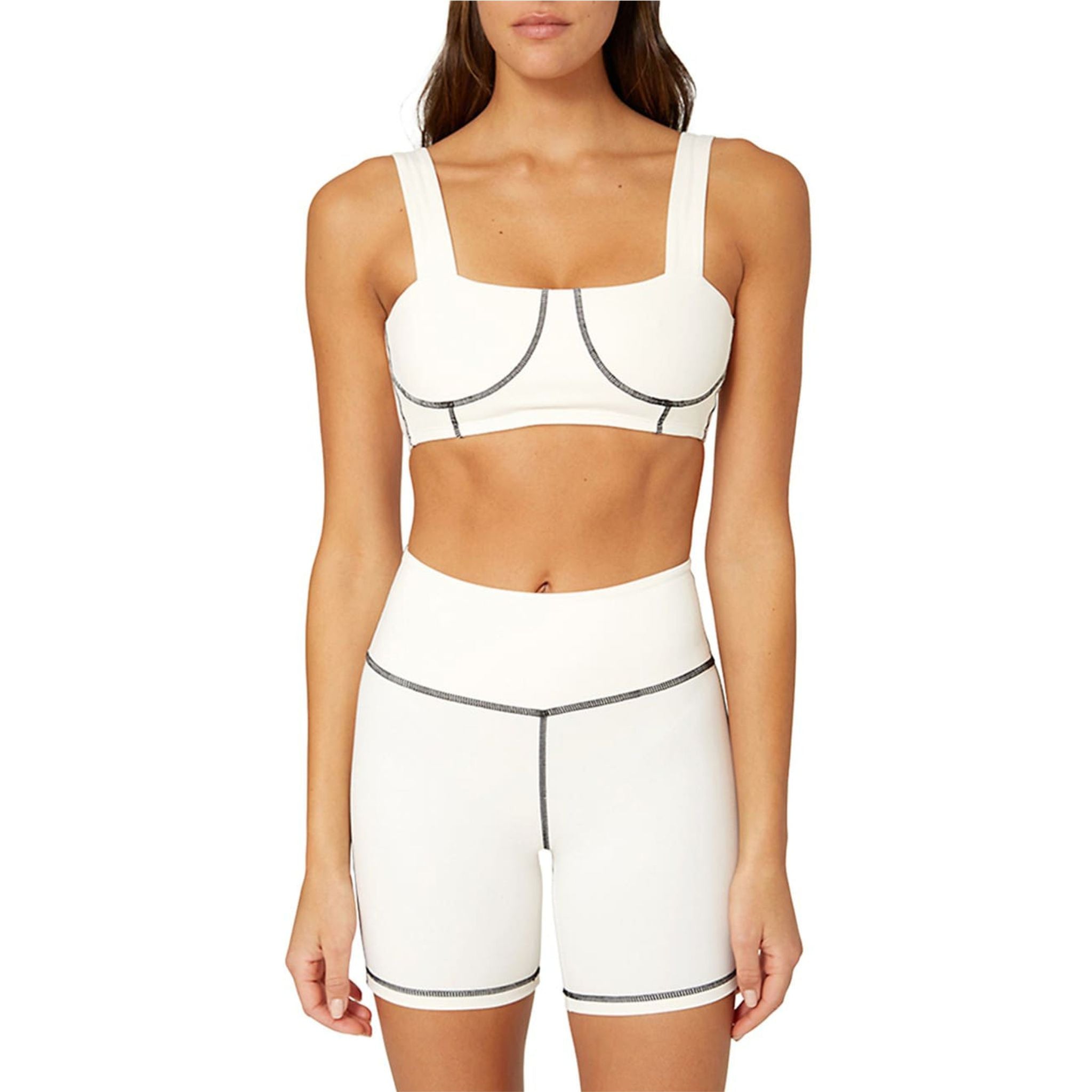 WeWoreWhat Corset Sports Bra - White