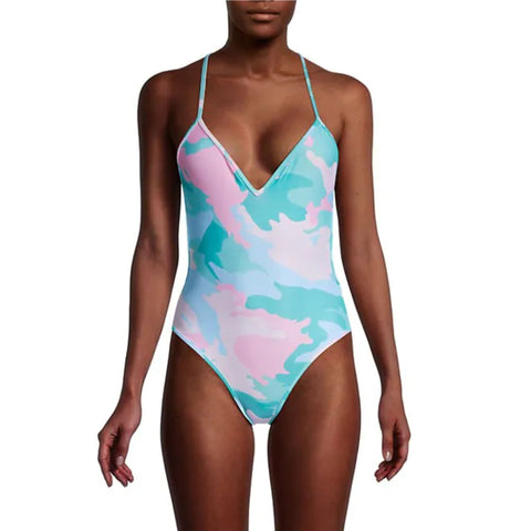 Zadig & Voltaire Camo-Print One-Piece Swimsuit - Pastel Camouflage