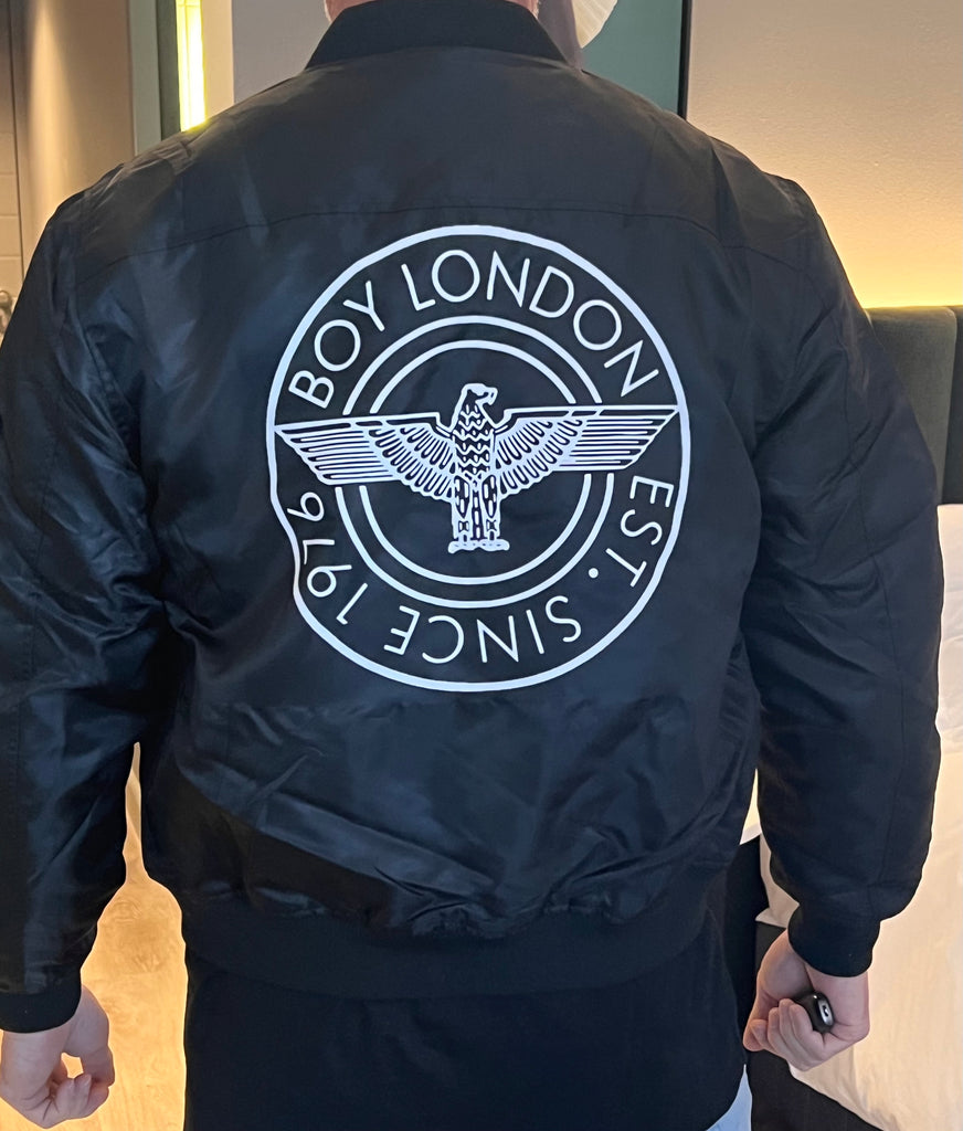 BOY LONDON MEN’S BLACK BOMBER JACKET