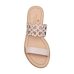Kate Spade New York Ambrosia Flat Cutout Leather Sandals - Tutu Pink - HIGHSTREET.CO.ZA