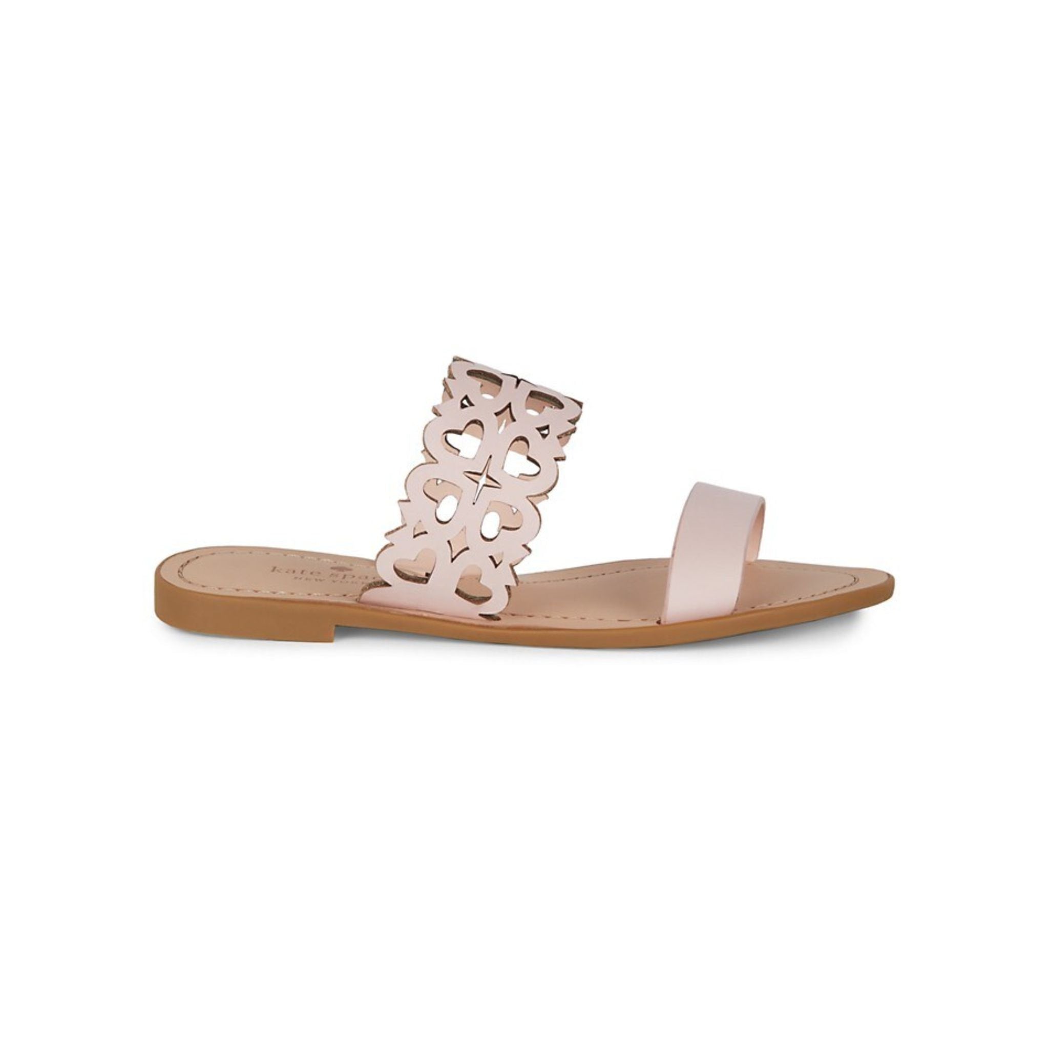 Kate Spade New York Ambrosia Flat Cutout Leather Sandals - Tutu Pink