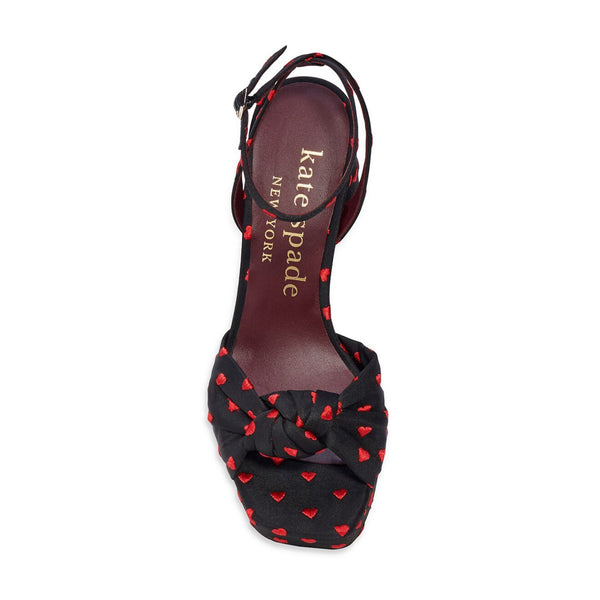 Kate Spade New York Confetti Heart-Print Platform Sandals