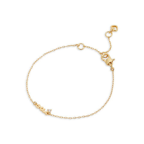 Kate Spade New York Goldplated & Cubic Zirconia Oui Bracelet