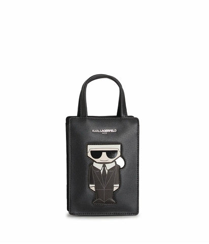 Karl Lagerfeld Maybelle Karl Cell Phone Bag - Black