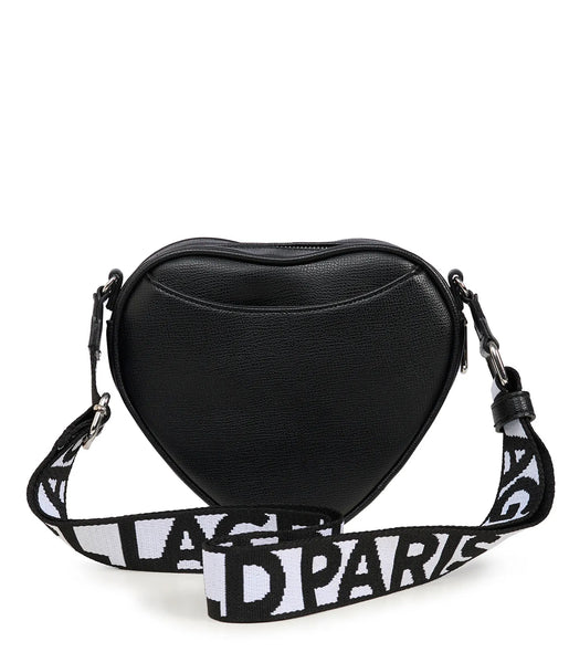 Karl Lagerfeld Maybelle Heart Crossbody - Black/ White