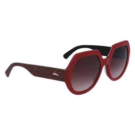 Longchamp LO655S Round Sunglasses - Brick Red