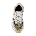 Roberto Cavalli Sport Chunky Mixed-Media Sneakers - White Pink - HIGHSTREET.CO.ZA
